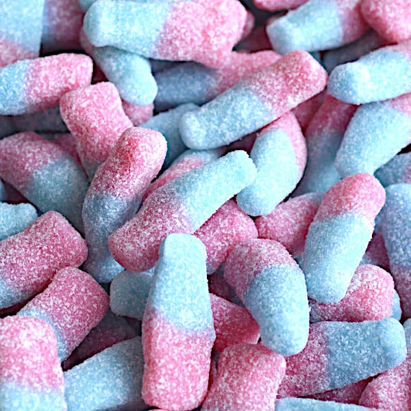 Fizzy Bubblegum Bottles - 250g Bag