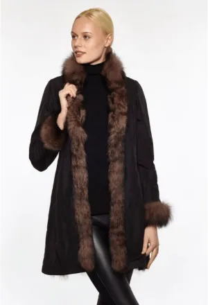 Fur Reversible Lightweight Coat