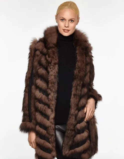 Fur Reversible Lightweight Coat