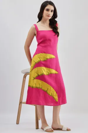 Fuschia Palm Dress