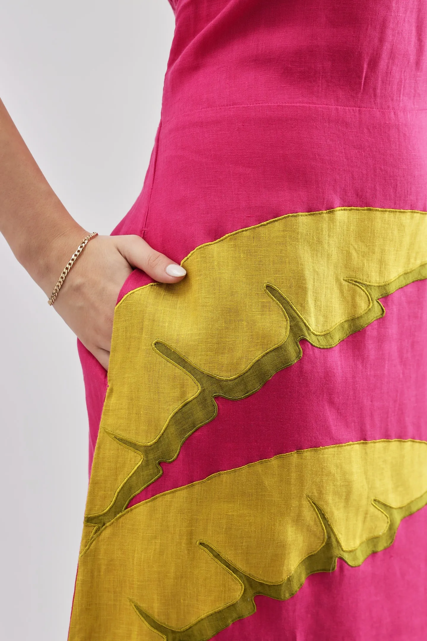 Fuschia Palm Dress