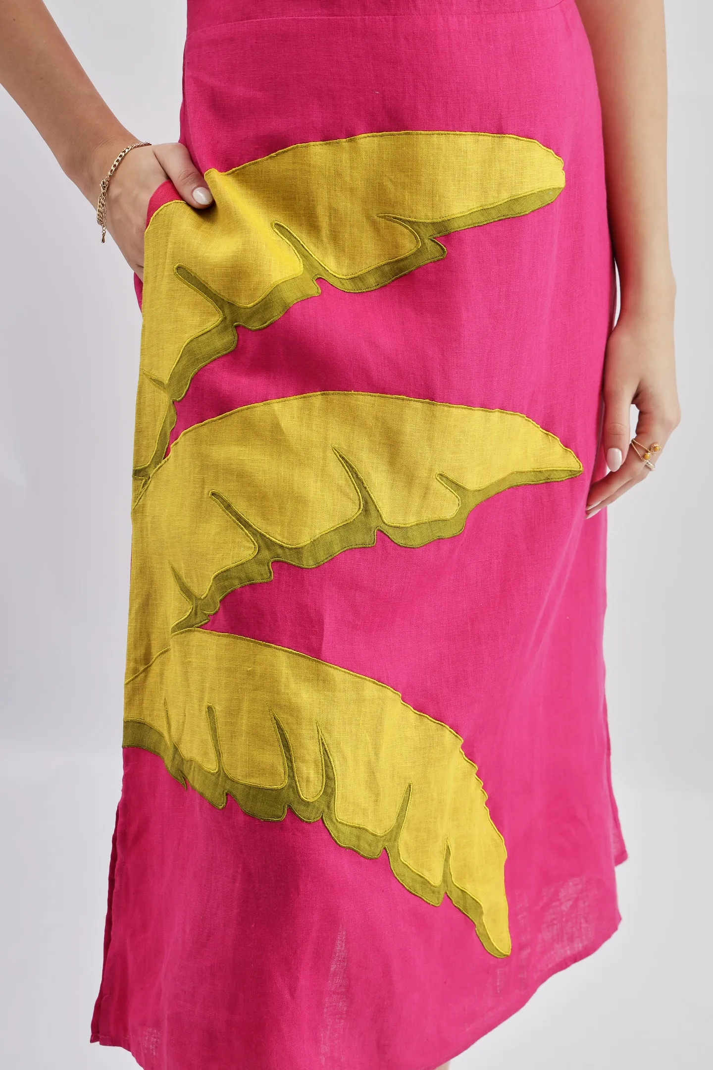 Fuschia Palm Dress