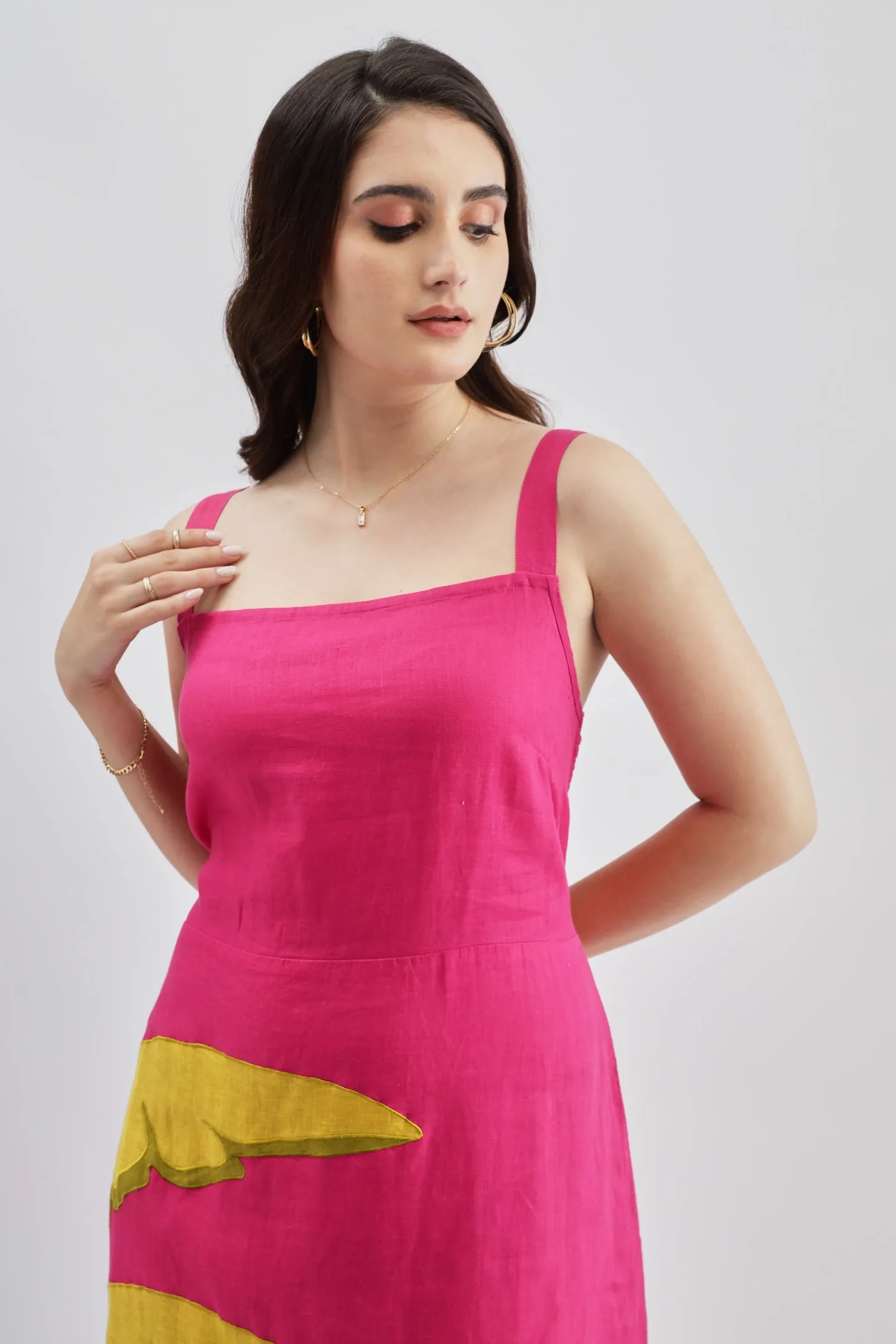 Fuschia Palm Dress