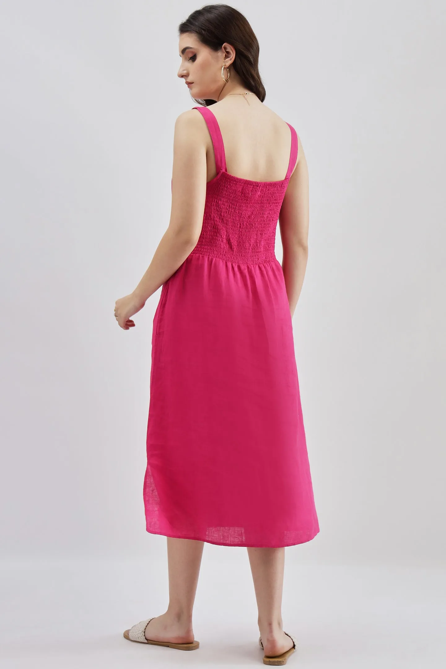 Fuschia Palm Dress