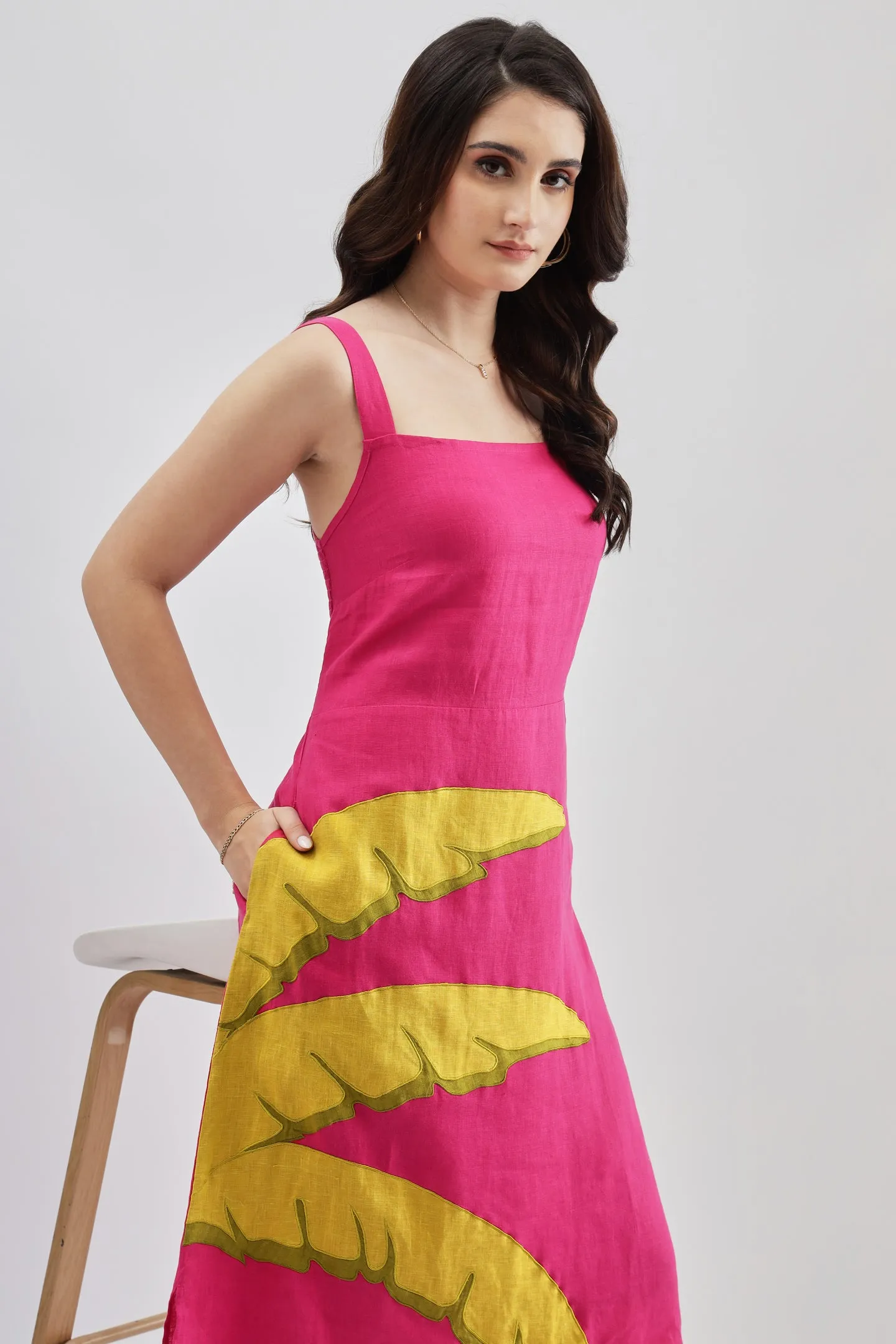 Fuschia Palm Dress