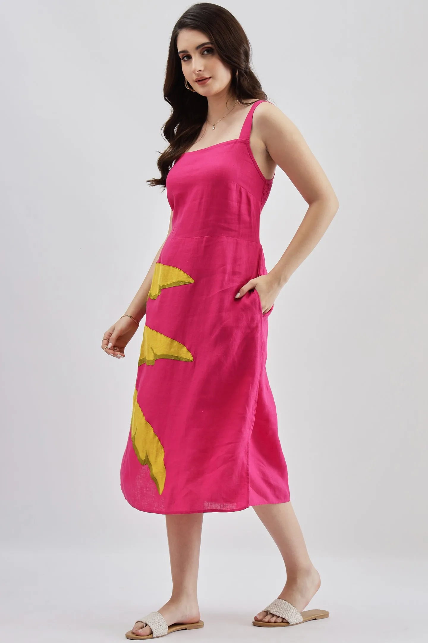 Fuschia Palm Dress