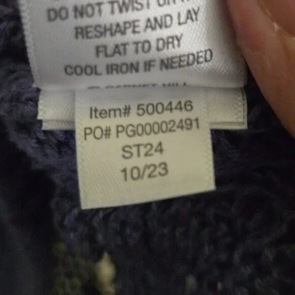 Garnet Hill Linen Organic Cotton Called Pullover Lavender Fall 2023 Size XS