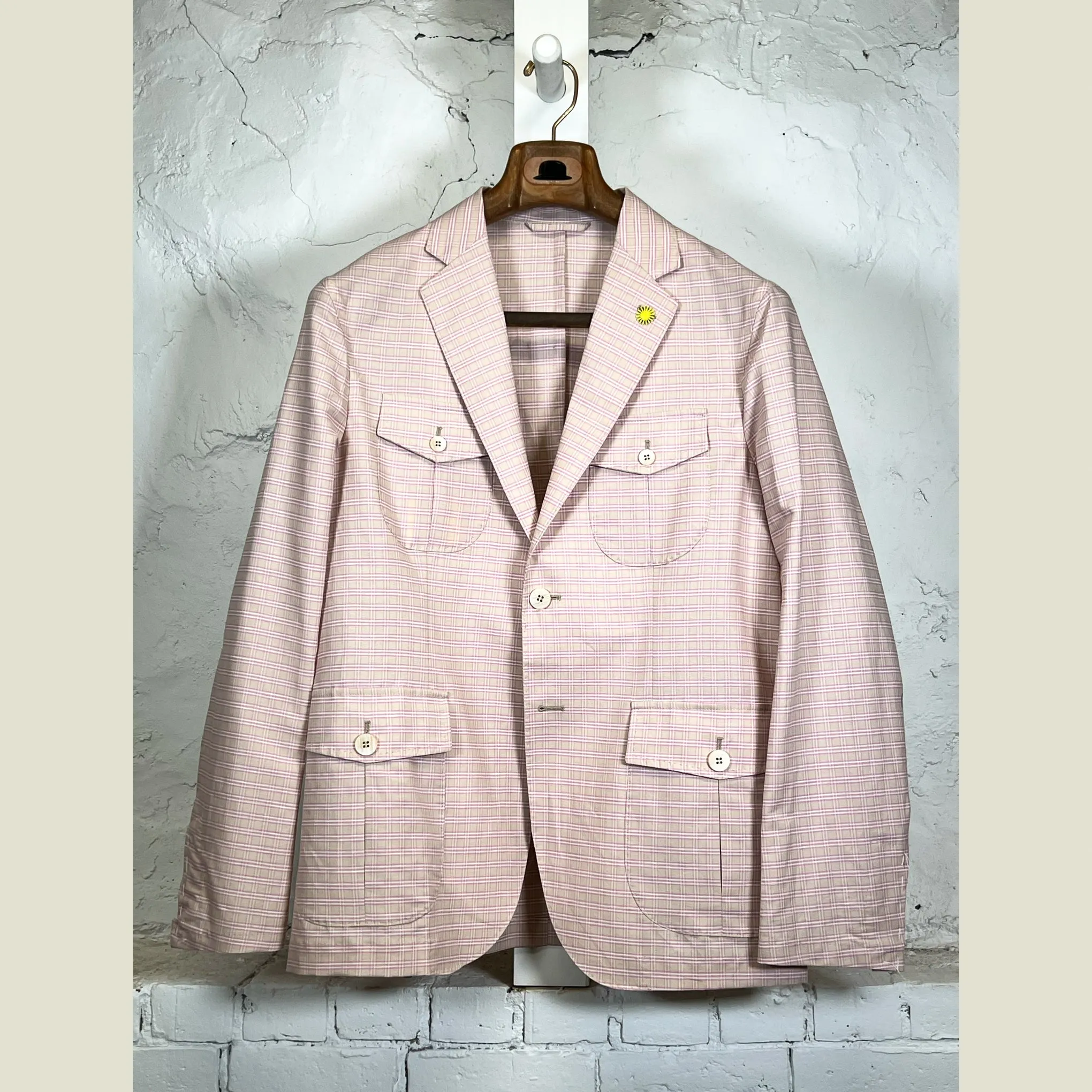 GIANNETTO PORTOFINO Plaid Jacket