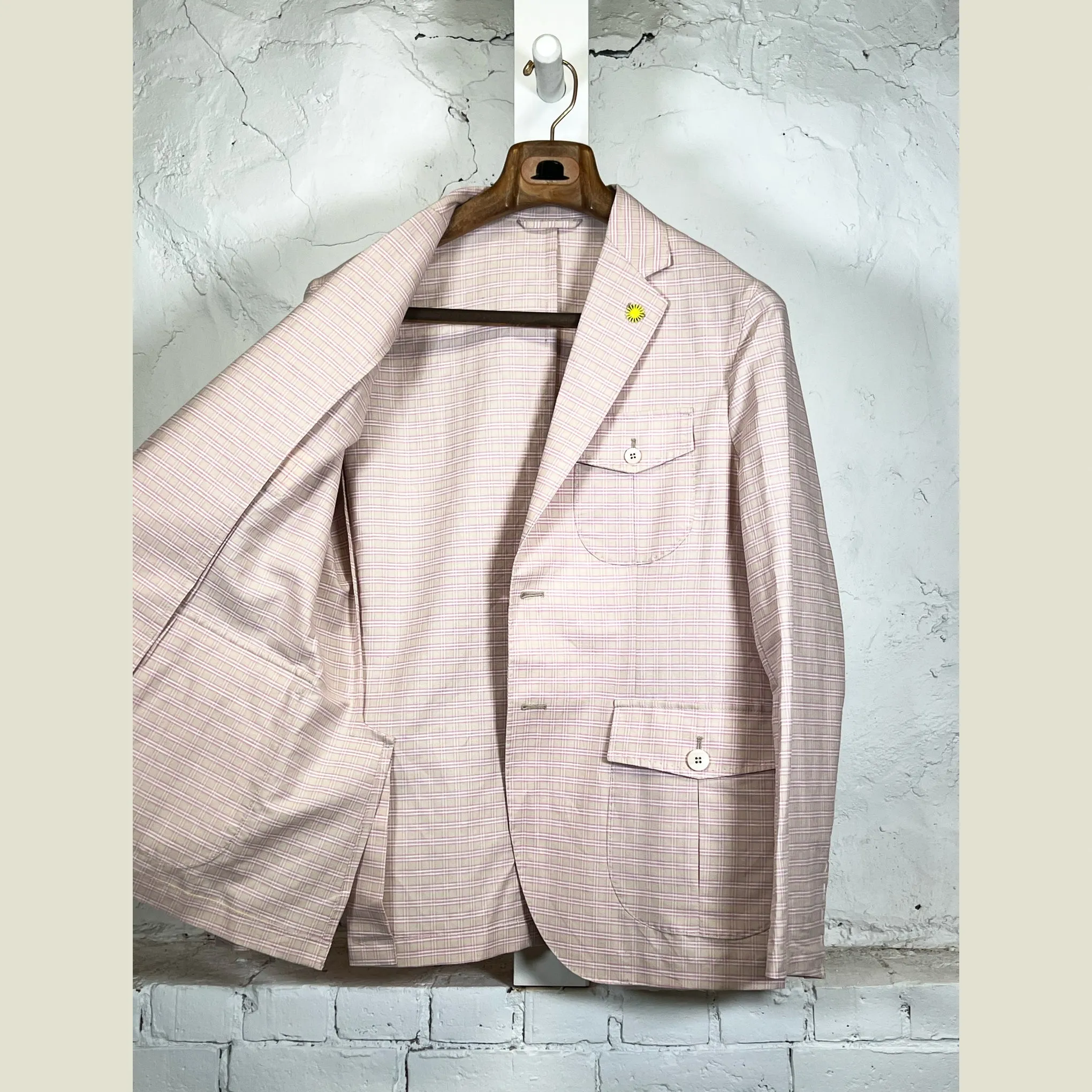 GIANNETTO PORTOFINO Plaid Jacket