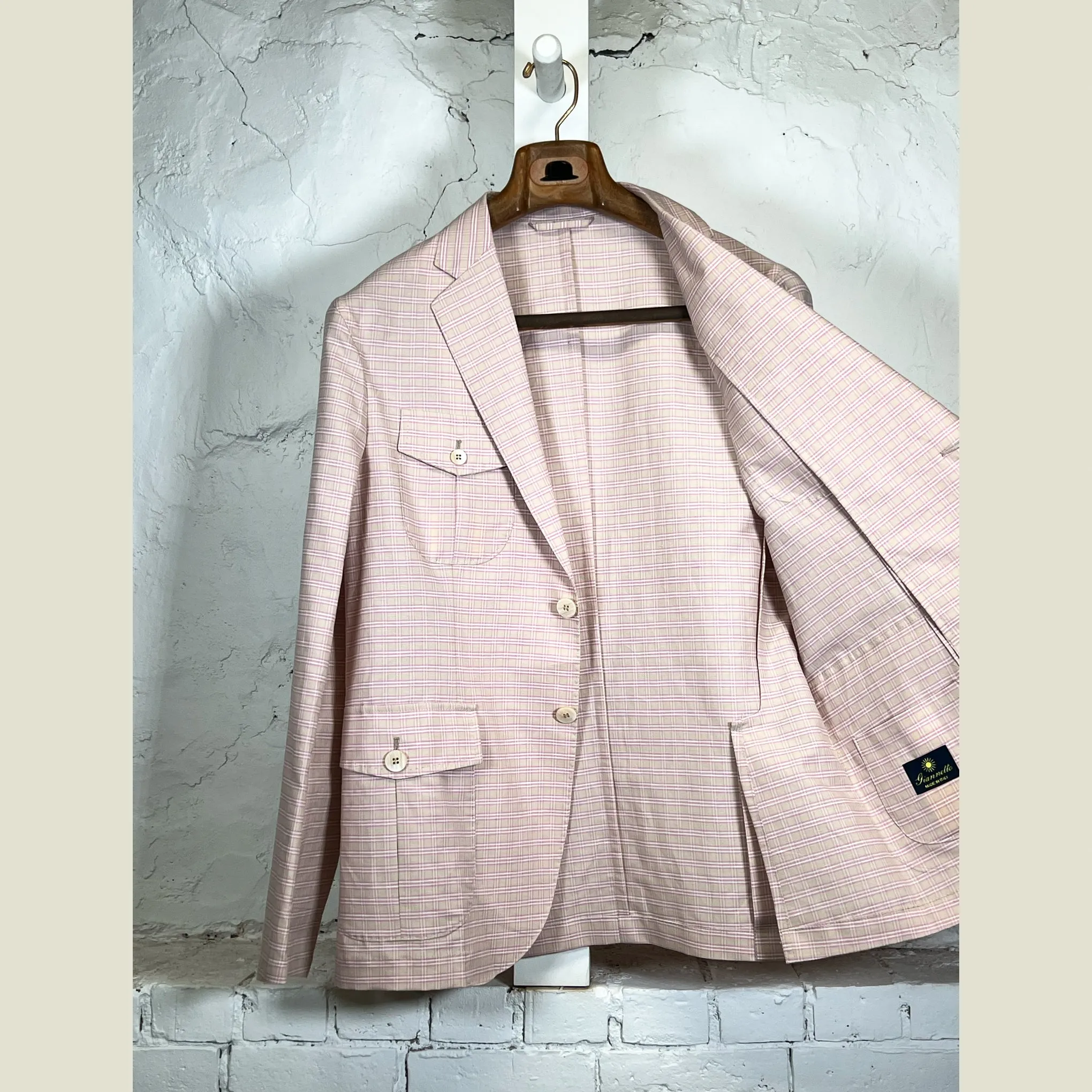 GIANNETTO PORTOFINO Plaid Jacket