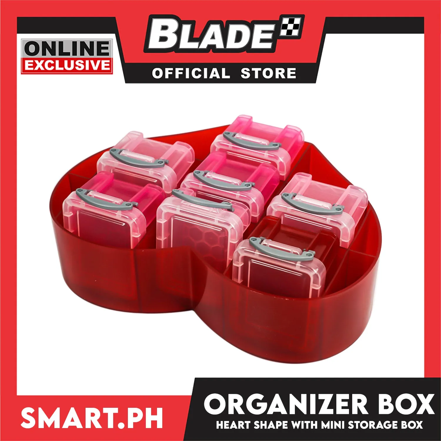 Gifts Organizer Box Heart Shape 7's
