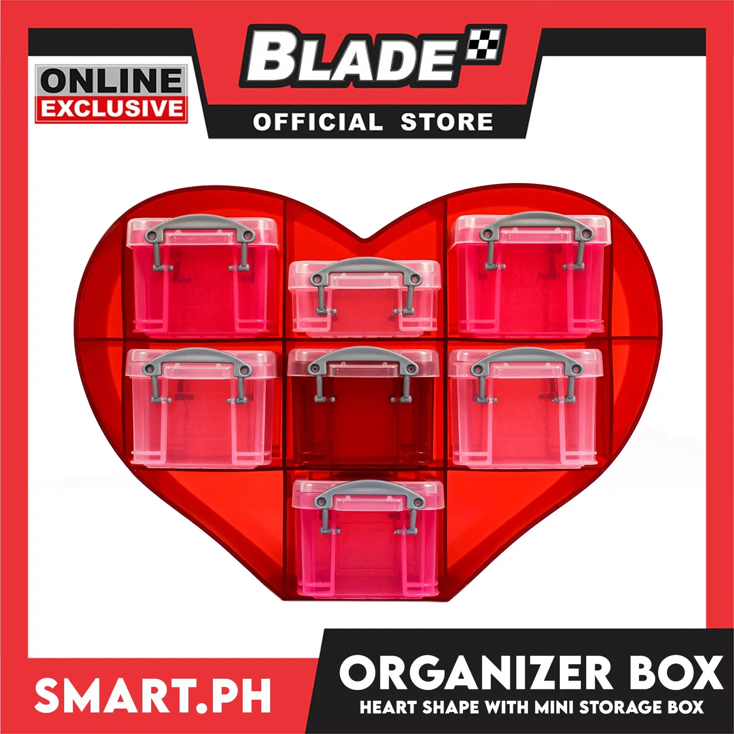 Gifts Organizer Box Heart Shape 7's