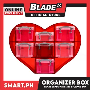 Gifts Organizer Box Heart Shape 7's
