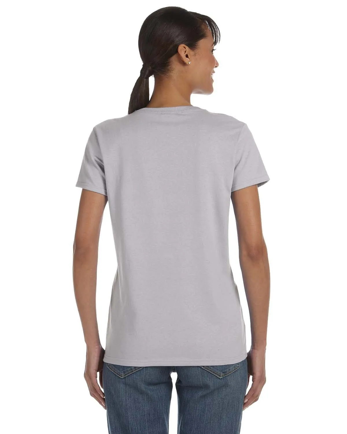 Gildan Ladies Lightweight 100% Cotton T-Shirt | Sport Grey