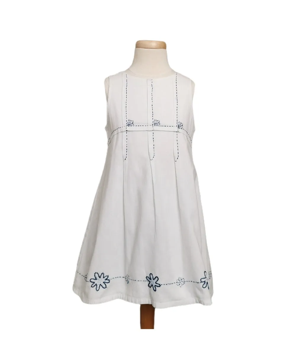 GIRL SIZE 5 YEARS - DEUX PAR DEUX, Lightweight Linen, Floral Summer Dress NWOT B42