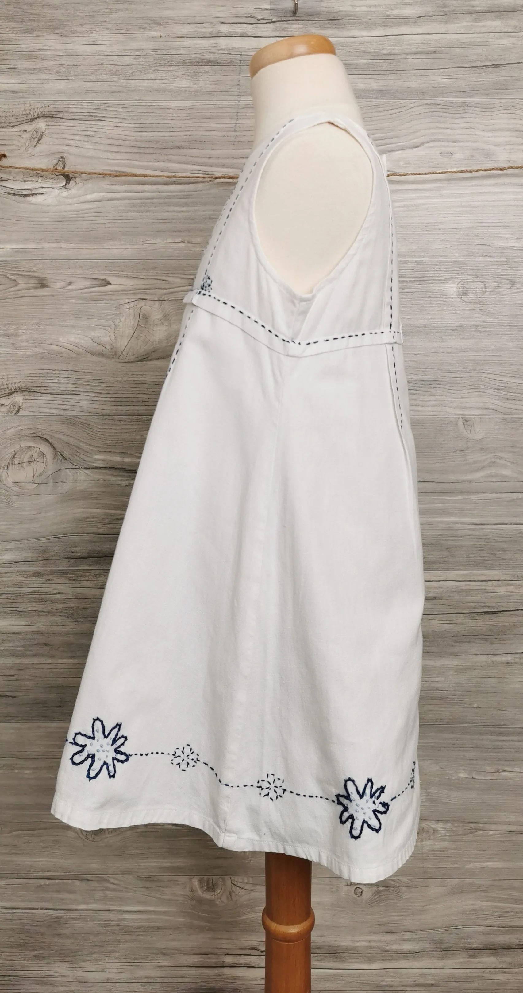 GIRL SIZE 5 YEARS - DEUX PAR DEUX, Lightweight Linen, Floral Summer Dress NWOT B42