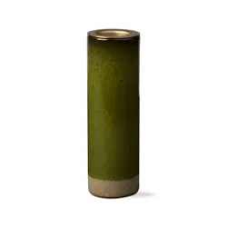 Glazed Convertible Candle Holder - Spruce Green