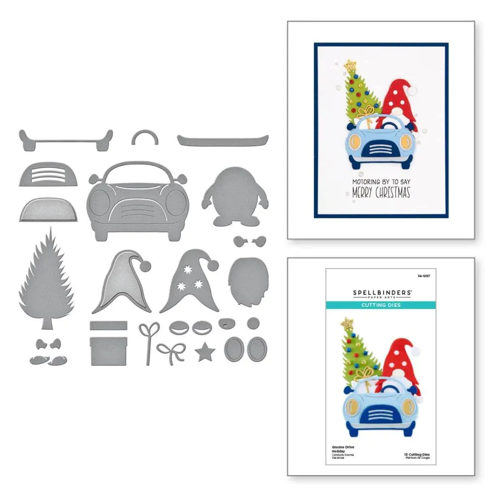 Gnome Drive Holiday Die Set Spellbinders S4-1297