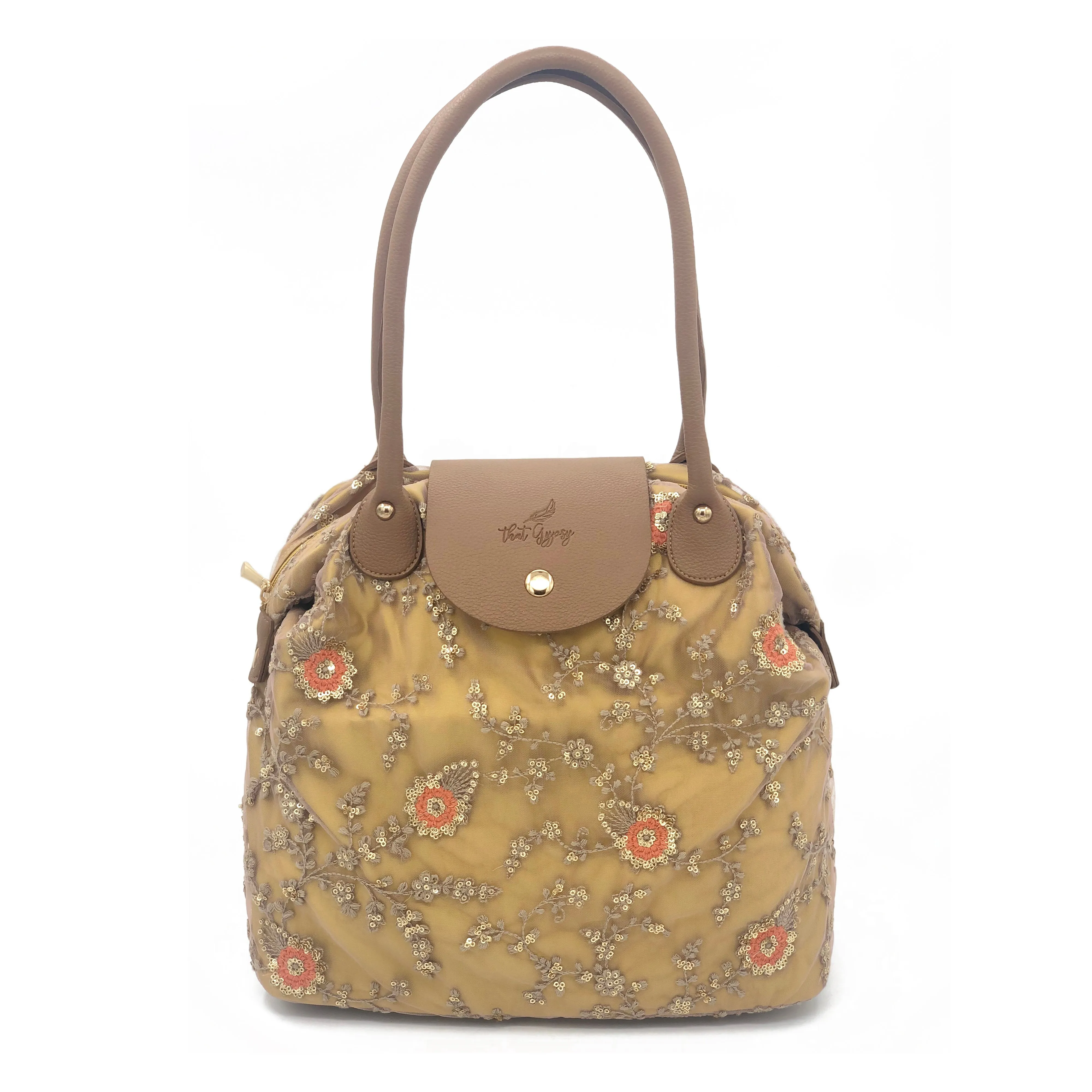 Gold Melody Haven | Lace Bag