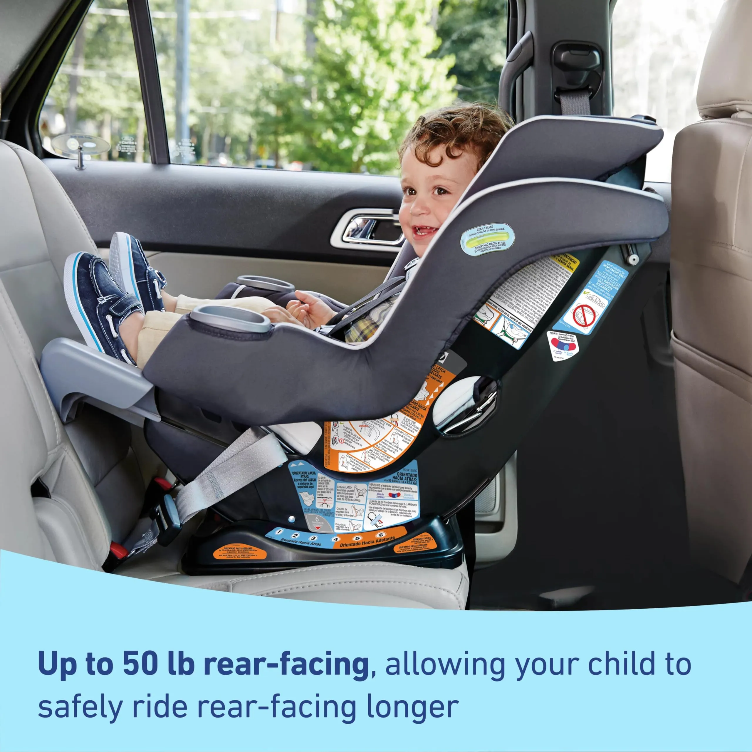Graco Extend2Fit Convertible Car Seat, Gotham
