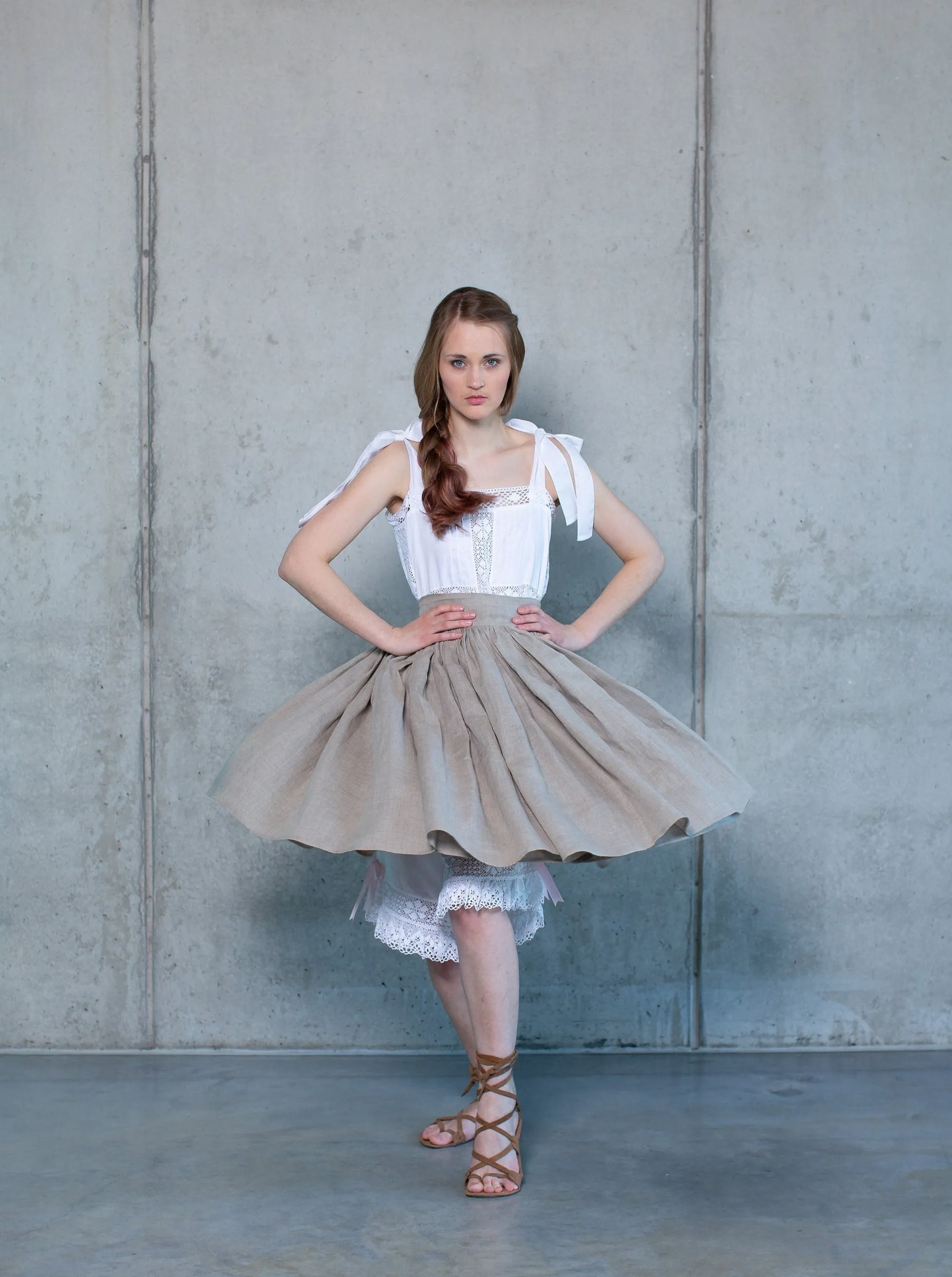 Gretel with an Attitude - Skirt and Victorian Inspired Underwear Set