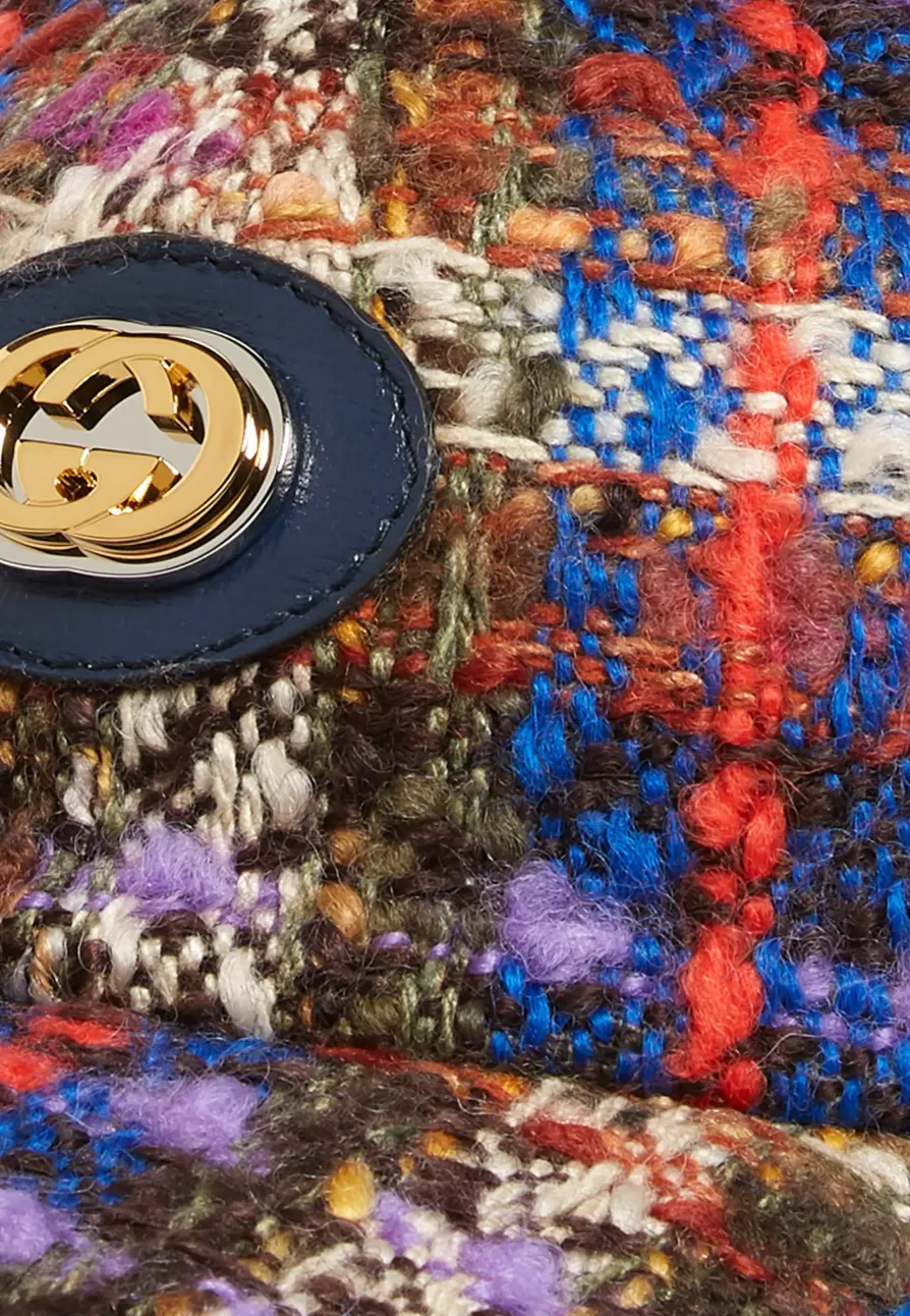 Gucci GG Claudia Tweed Cap