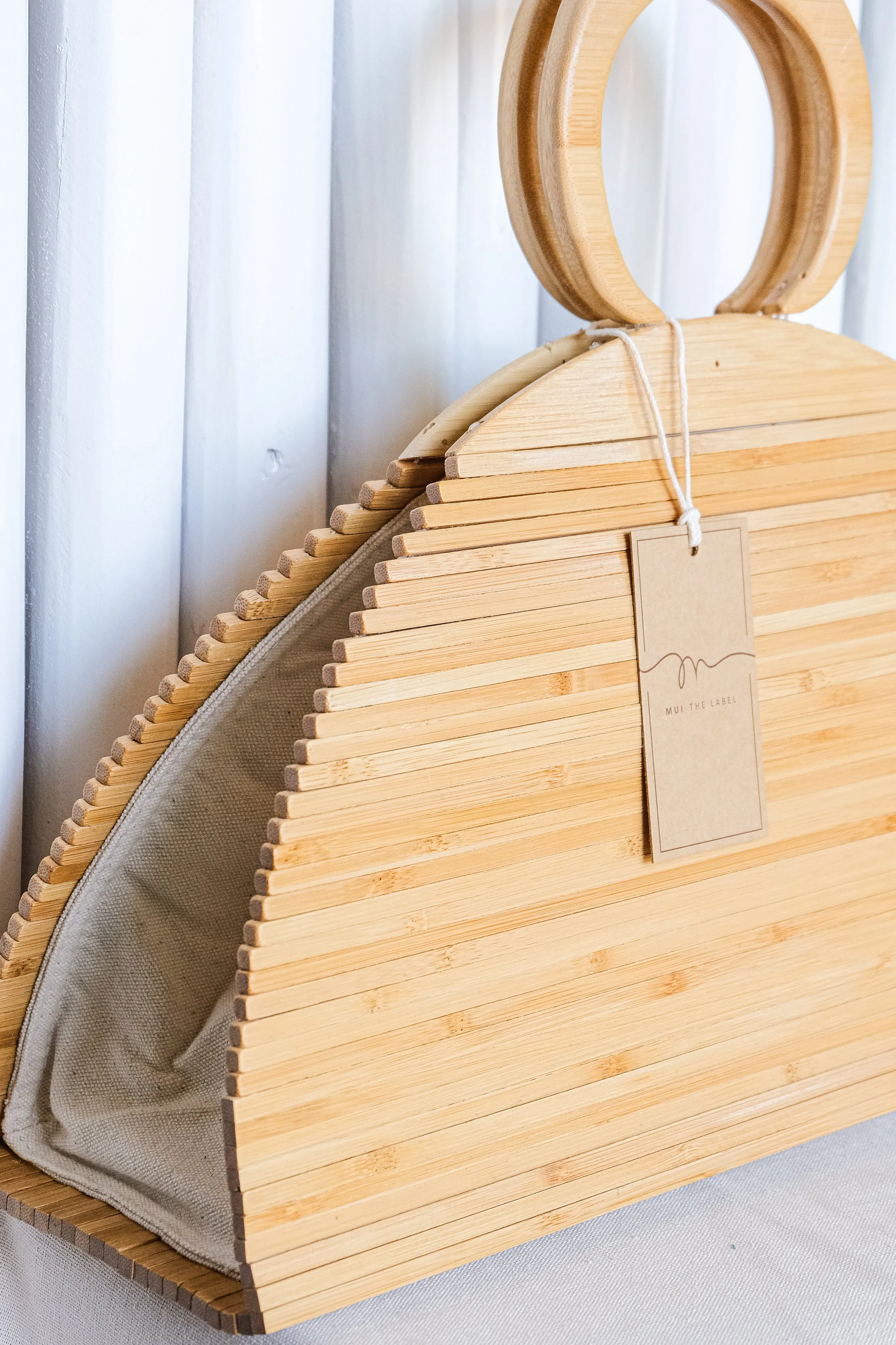 Half Moon Bamboo Bag