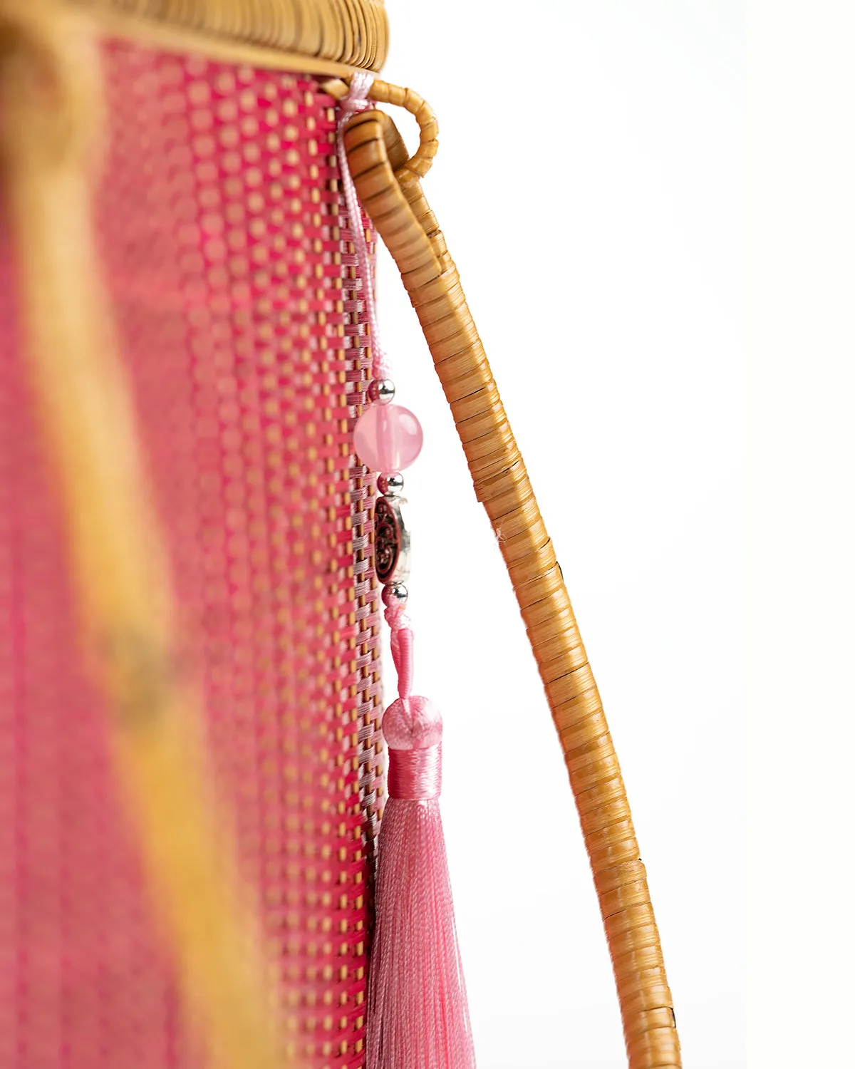 Hand-woven Bamboo Bag | Essential Pocketbook (Pink)