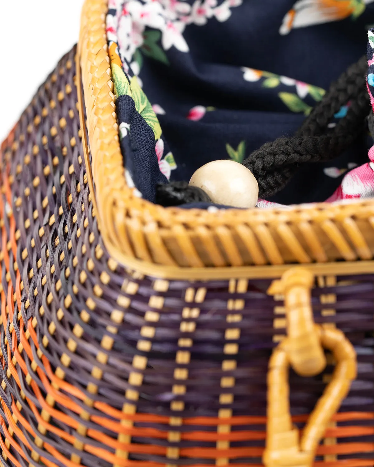 Hand-woven Bamboo Bag | Gone to Market (Purple)