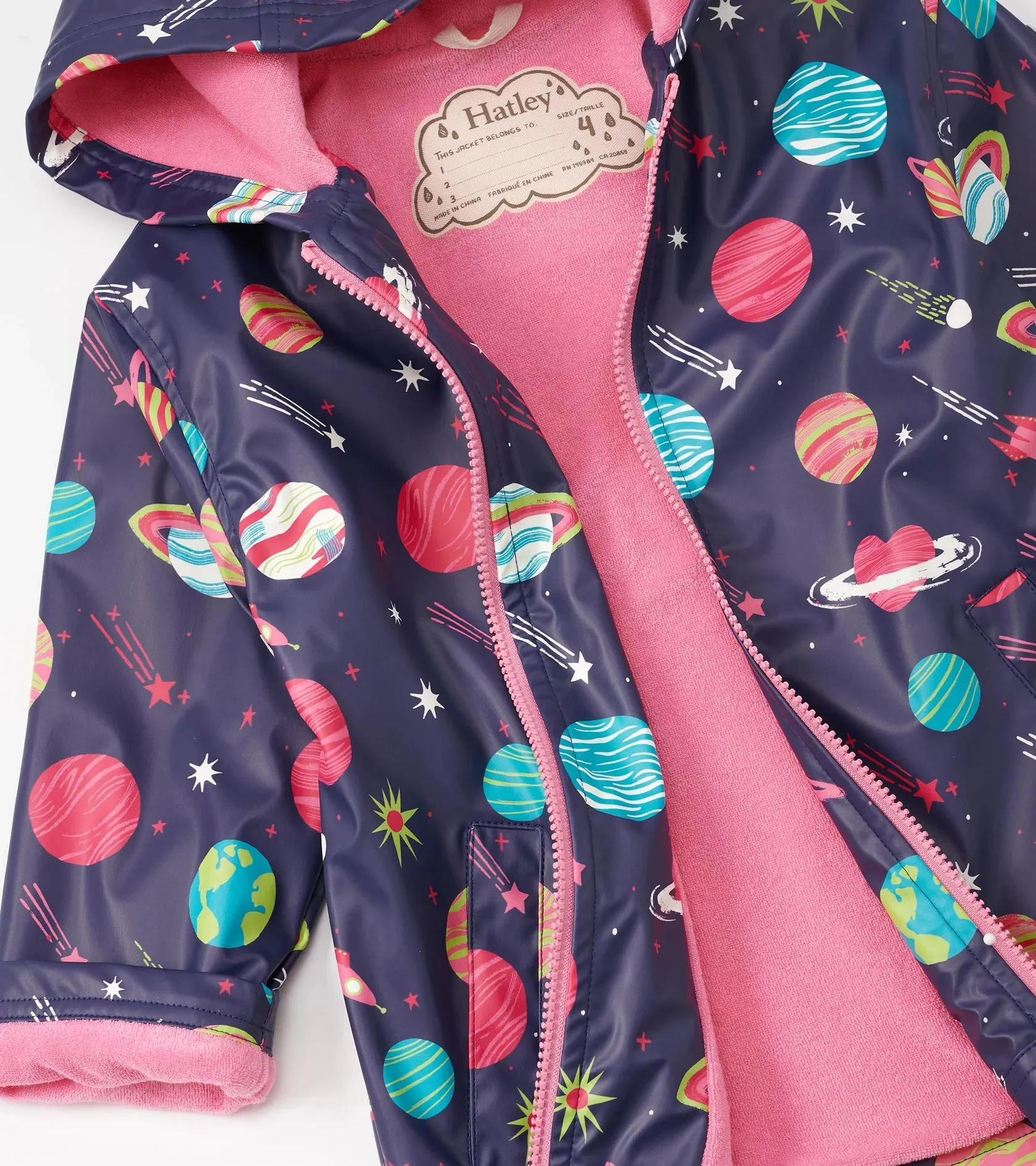 Hatley Interstellar Zip Up Rain Jacket