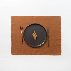 Hazelnut Linen Placemat