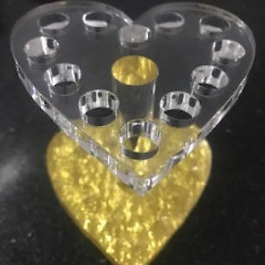 Heart shape brush holder, Brush organizer, brush keeper