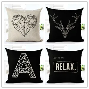 High Fashion Style contracted Cushion Home Decorative Sofa decorative Pillow Cotton Linen Square Almofadas