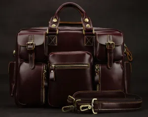 High-Quality Executive Luxury Genuine leather tote travel bags