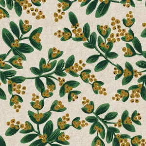 Holiday Classics Linen- Mistletoe White $20.99/ Yard