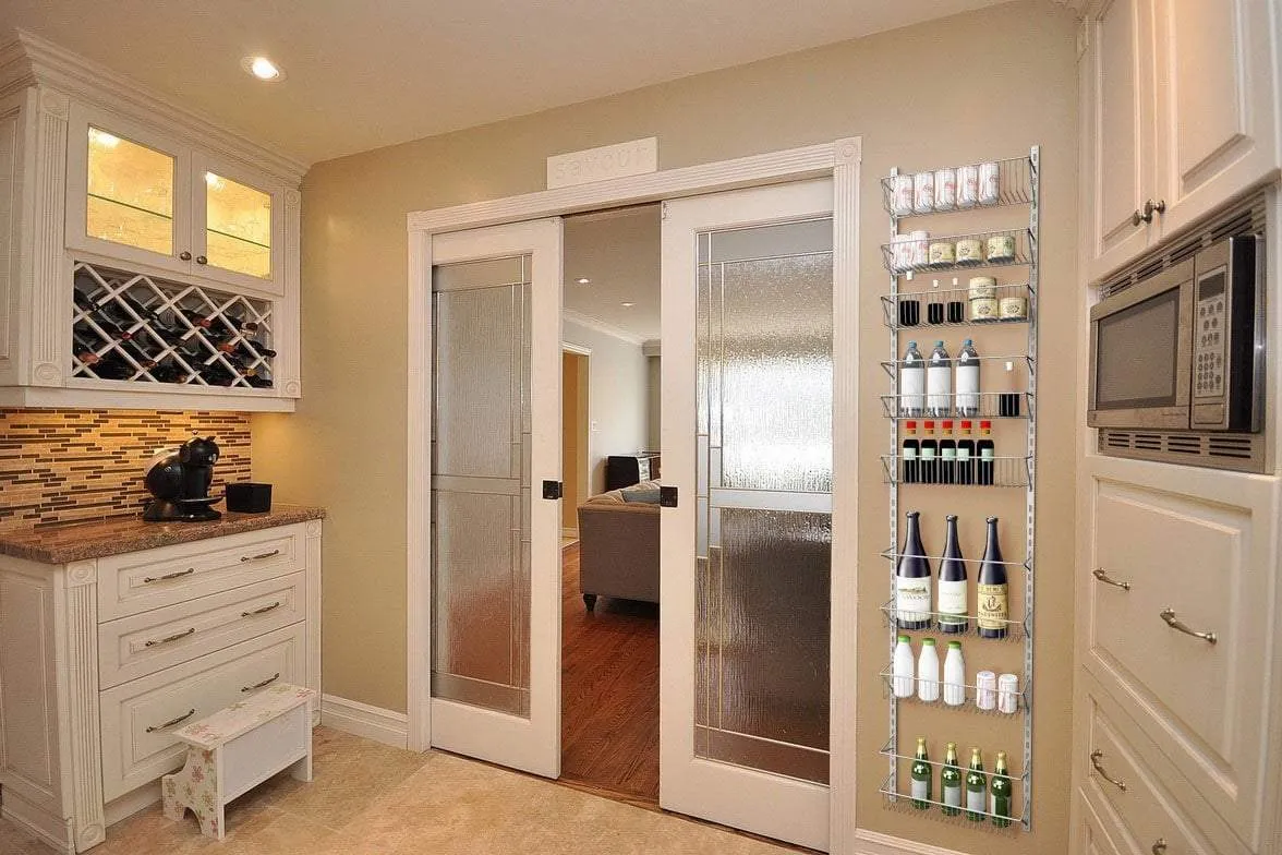 Home-Complete Over the Door Organizer-Space Saving Hanging Storage Shelves for Kitchen, Pantry, Closet-For Spices, Jars, Cleaning Products and More