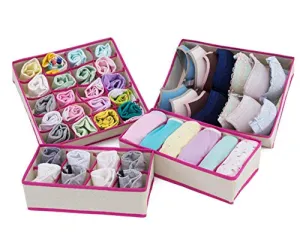 Home Socks Box Storage Box Bins Underwear Organizer Box Bra Box Necktie Socks Storage Organizer