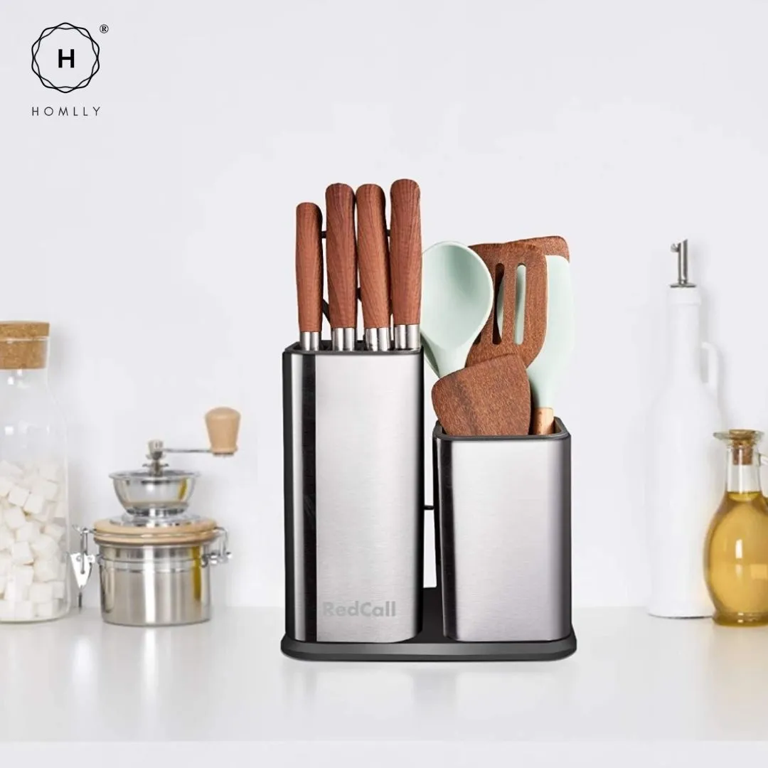 Homlly Knife Block Holder   Utensil Holder   Cutting Board