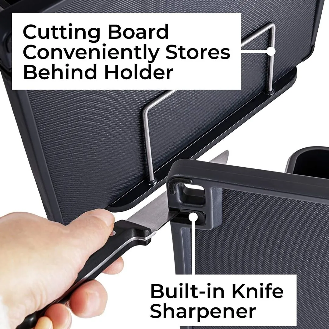 Homlly Knife Block Holder   Utensil Holder   Cutting Board
