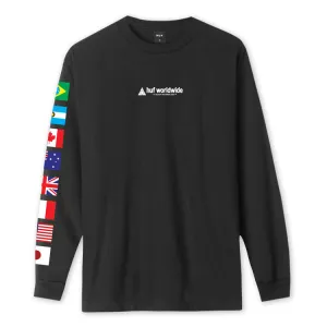 HUF Flag Union L/S T-Shirt Black