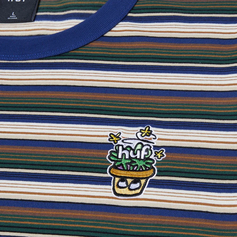 HUF Pot Head Striped Knit Top Olive
