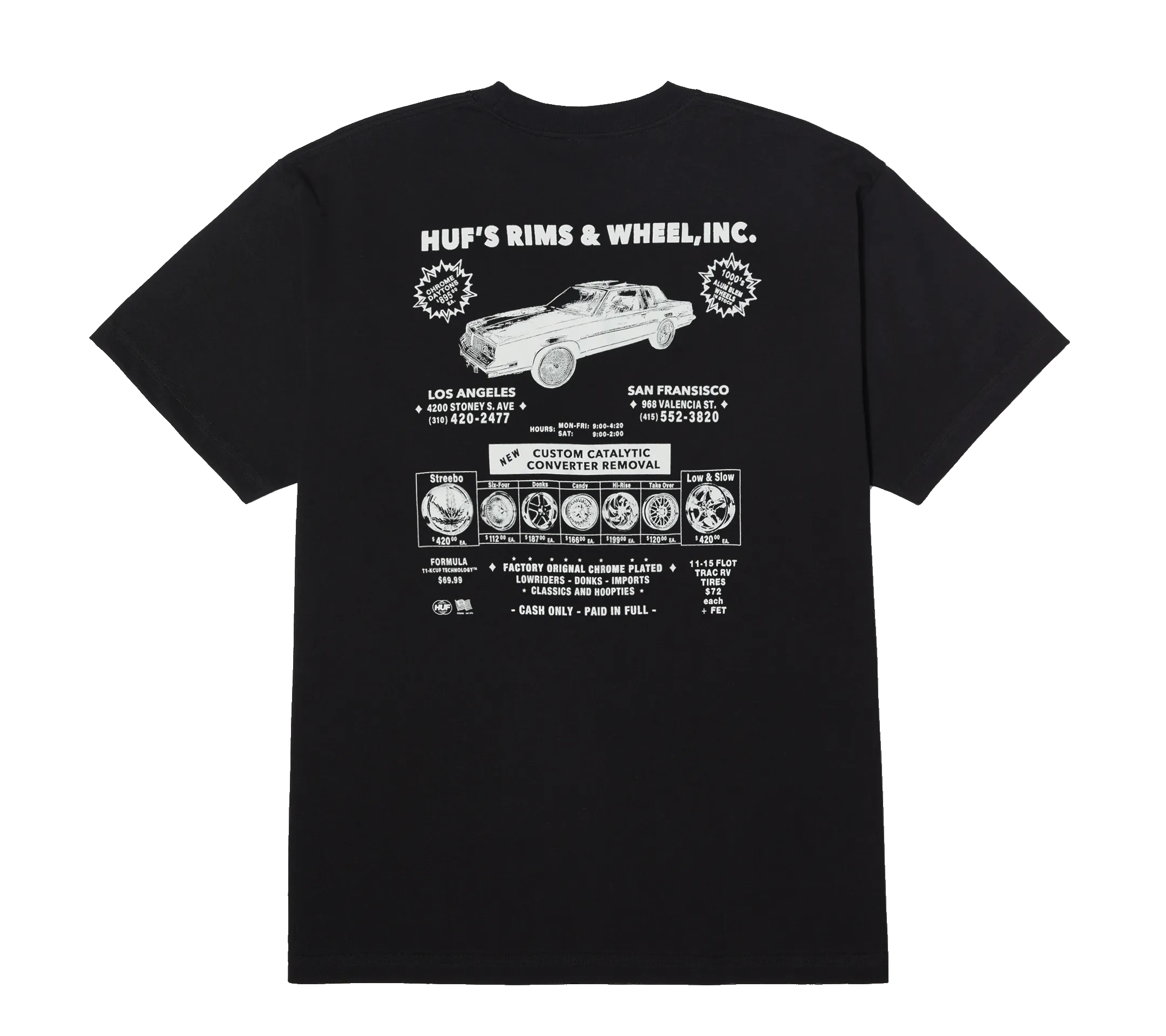 HUF Rim & Wheels Inc T-Shirt