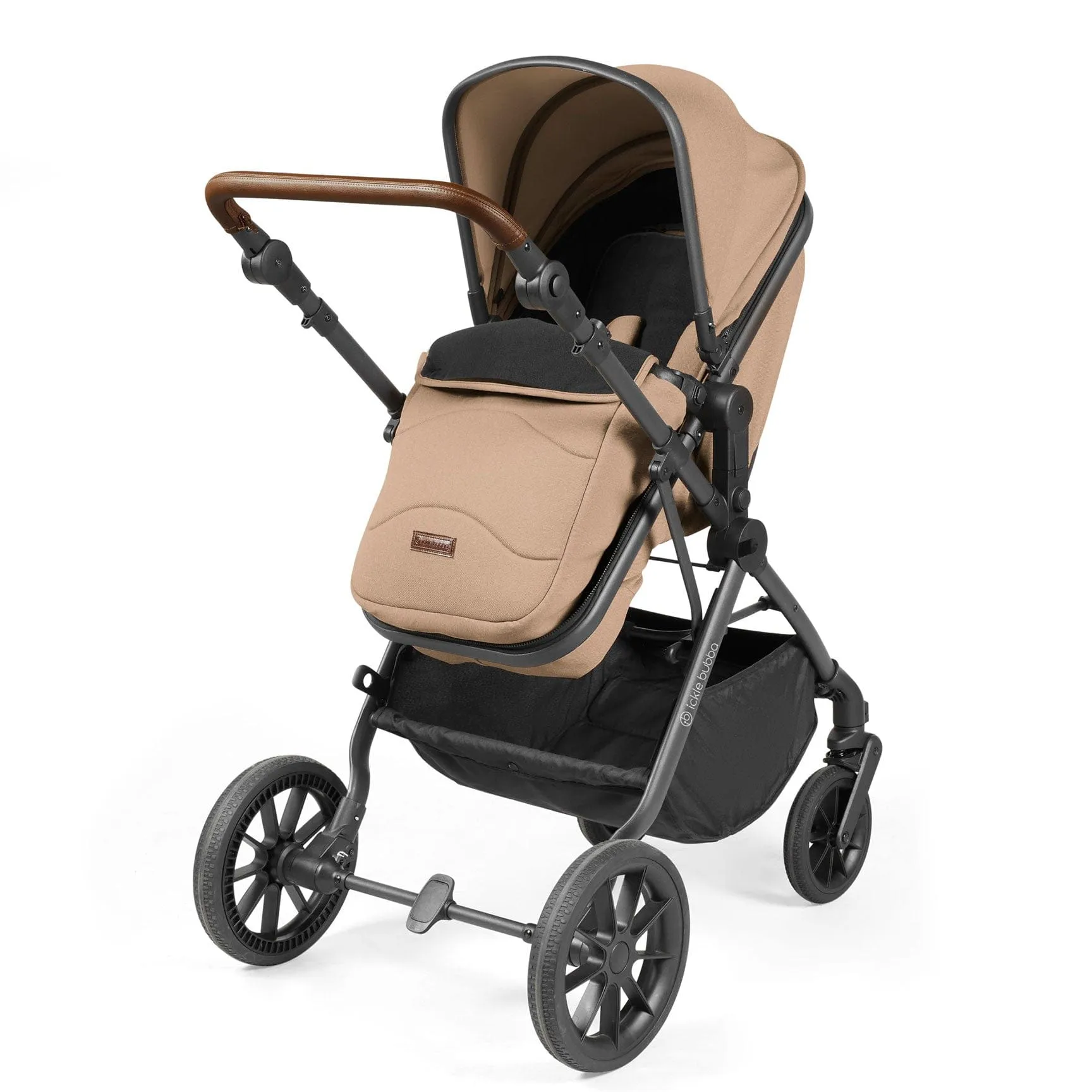 Ickle Bubba Cosmo All-in-One I-Size Travel System with Isofix Base in Gun metal/Desert