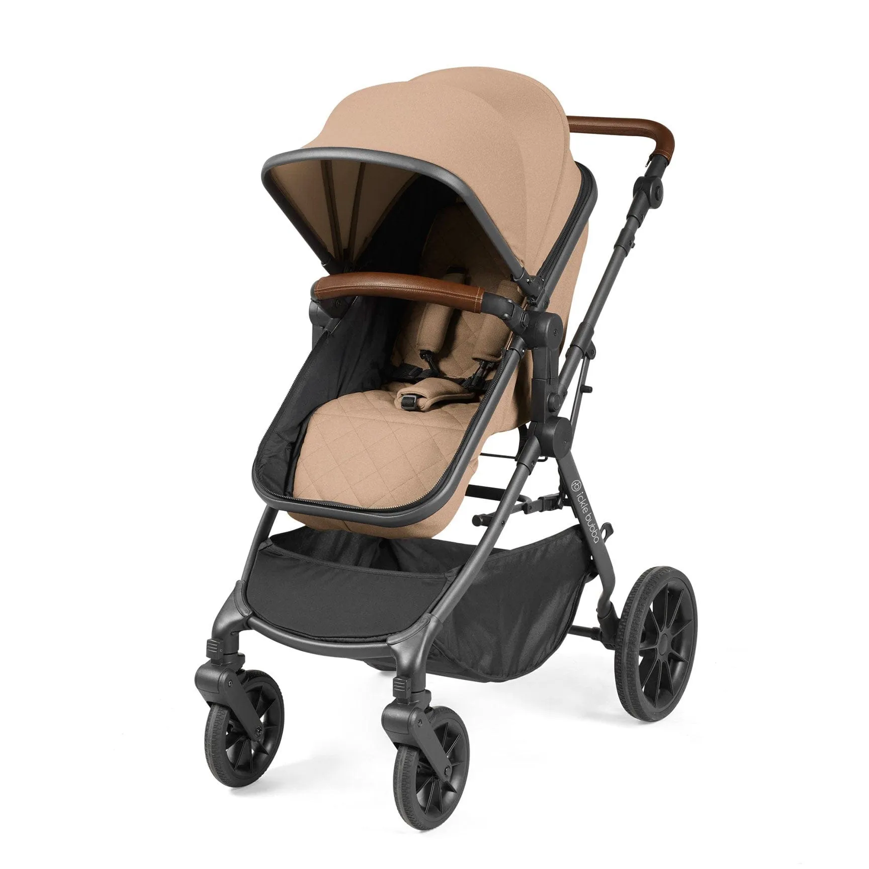 Ickle Bubba Cosmo All-in-One I-Size Travel System with Isofix Base in Gun metal/Desert