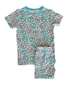 In My Jammers Blue Fourth of July S/S 2pc PJ Set w/Shorts