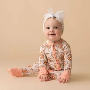 In My Jammers Boho Bunny Zipper Romper