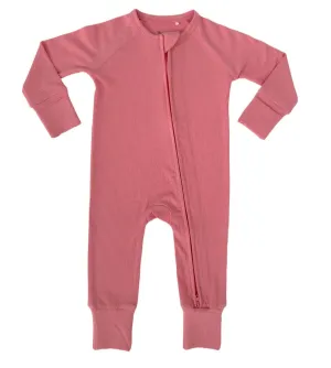 In My Jammers Conch Ribbed Zipper Romper