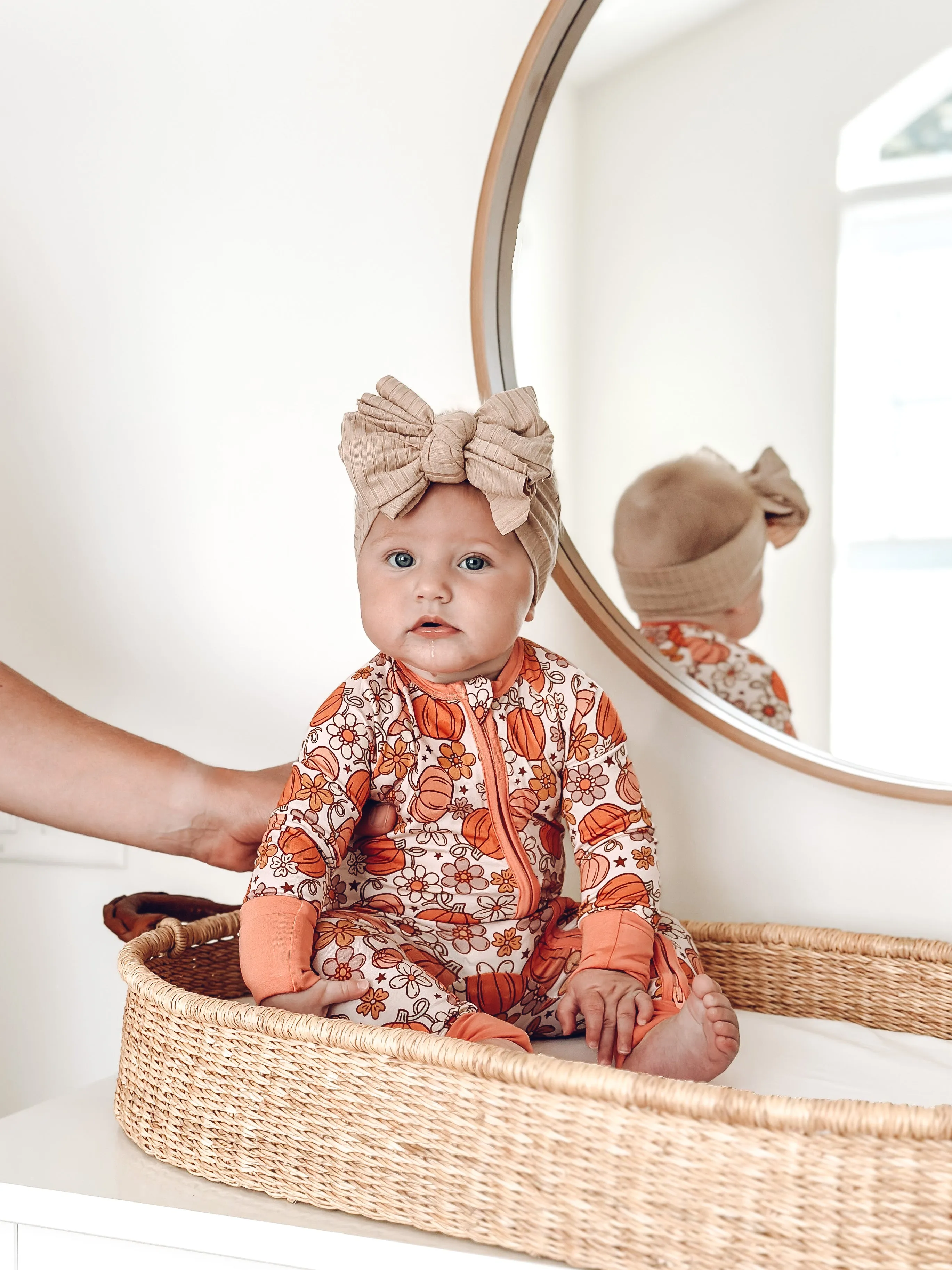 In My Jammers Little Pumpkin Zipper Romper