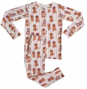 In My Jammers Pink Puppy L/S 2pc PJ Set