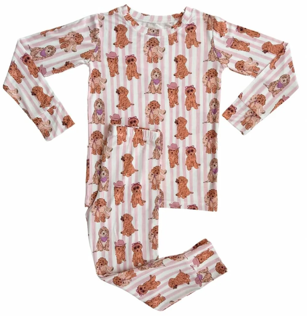 In My Jammers Pink Puppy L/S 2pc PJ Set